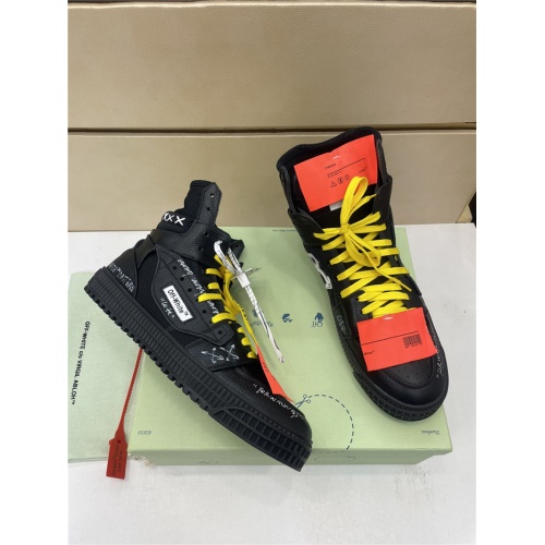 Replica Off-White High Tops Shoes For Men #917119 $112.00 USD for Wholesale
