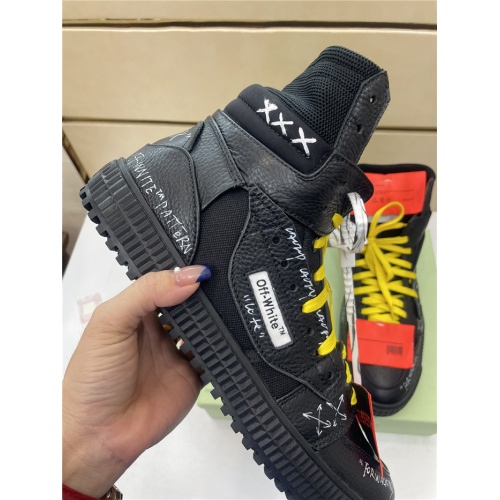 Replica Off-White High Tops Shoes For Men #917119 $112.00 USD for Wholesale