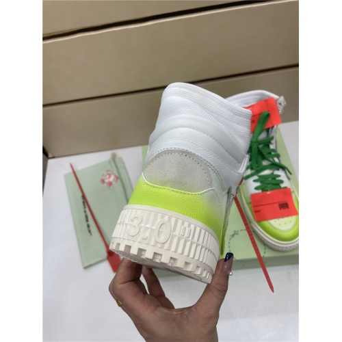 Replica Off-White High Tops Shoes For Men #917121 $112.00 USD for Wholesale