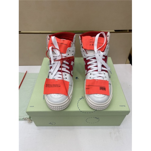 Replica Off-White High Tops Shoes For Men #917122 $112.00 USD for Wholesale