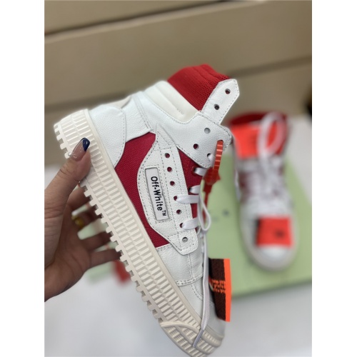 Replica Off-White High Tops Shoes For Men #917122 $112.00 USD for Wholesale