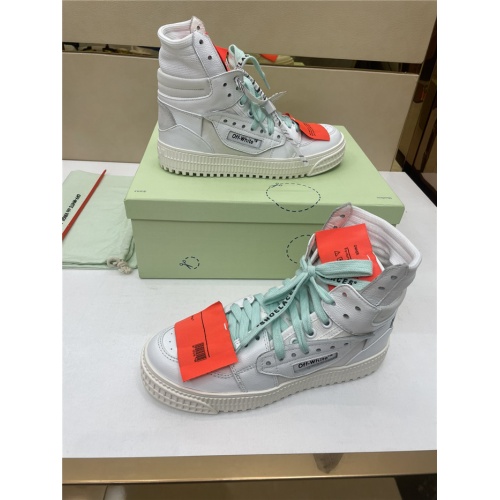 Replica Off-White High Tops Shoes For Men #917123 $112.00 USD for Wholesale