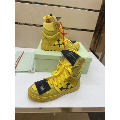 Replica Off-White High Tops Shoes For Men #917124 $112.00 USD for Wholesale