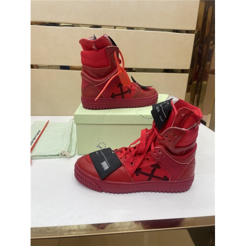 Replica Off-White High Tops Shoes For Men #917125 $112.00 USD for Wholesale