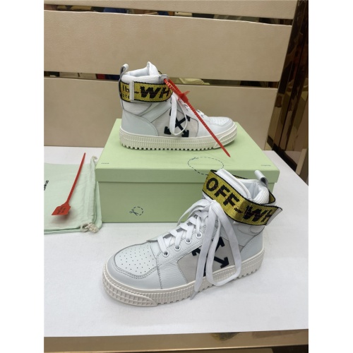 Replica Off-White High Tops Shoes For Women #917129 $112.00 USD for Wholesale
