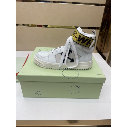 Replica Off-White High Tops Shoes For Women #917129 $112.00 USD for Wholesale