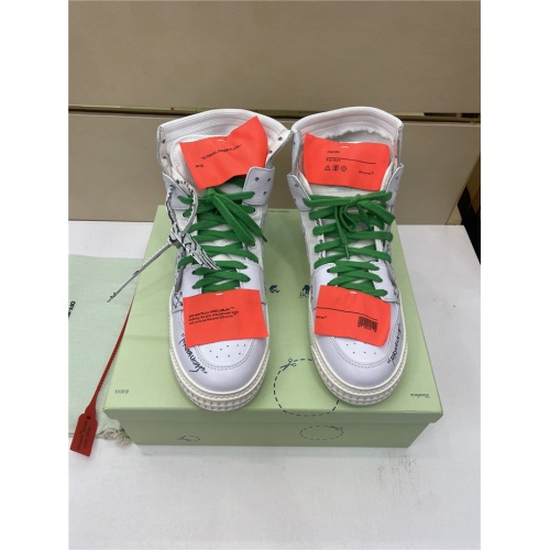 Replica Off-White High Tops Shoes For Women #917131 $112.00 USD for Wholesale