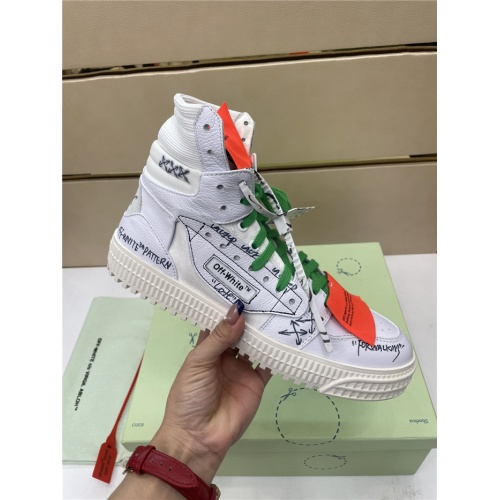 Replica Off-White High Tops Shoes For Women #917131 $112.00 USD for Wholesale