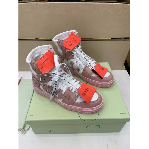 Off-White High Tops Shoes For Women #917137 $112.00 USD, Wholesale Replica Off-White High Tops Shoes