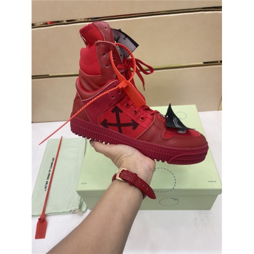 Replica Off-White High Tops Shoes For Women #917139 $112.00 USD for Wholesale