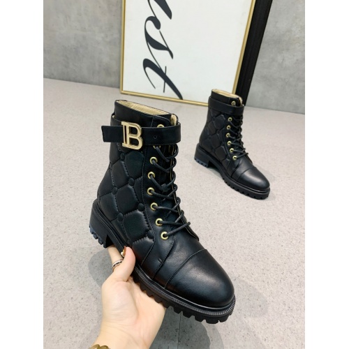 Replica Balmain Boots For Women #917298 $150.00 USD for Wholesale