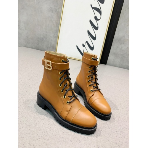 Replica Balmain Boots For Women #917304 $150.00 USD for Wholesale