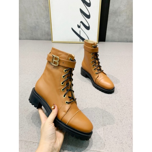 Replica Balmain Boots For Women #917304 $150.00 USD for Wholesale