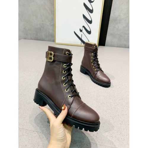 Replica Balmain Boots For Women #917305 $150.00 USD for Wholesale