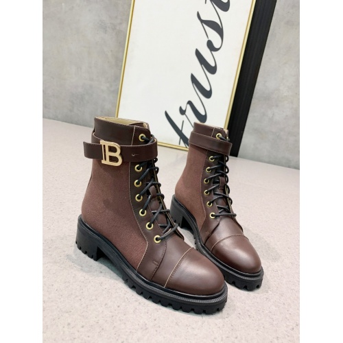 Replica Balmain Boots For Women #917306 $150.00 USD for Wholesale