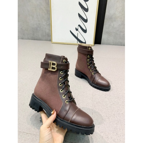 Replica Balmain Boots For Women #917306 $150.00 USD for Wholesale