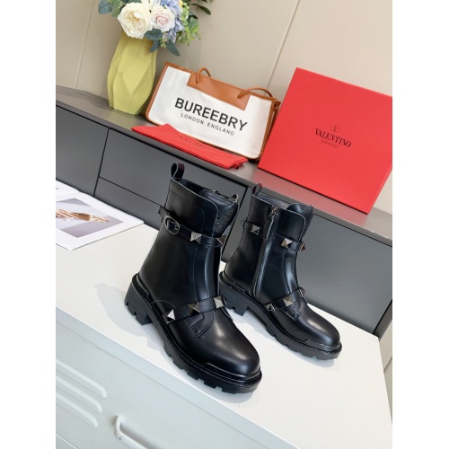 Replica Valentino Boots For Women #917343 $102.00 USD for Wholesale