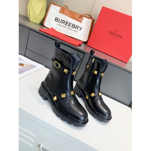 Replica Valentino Boots For Women #917344 $102.00 USD for Wholesale