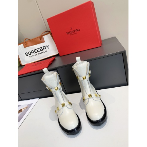 Replica Valentino Boots For Women #917345 $102.00 USD for Wholesale
