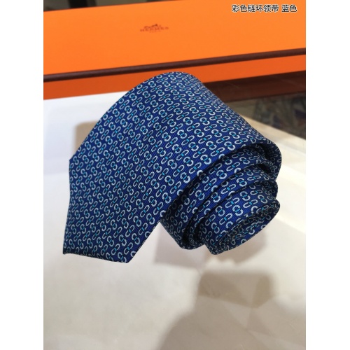 Replica Hermes Necktie For Men #917393 $61.00 USD for Wholesale