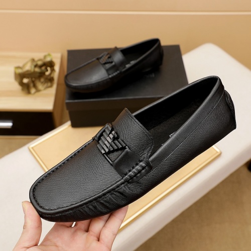 Replica Armani Leather Shoes For Men #917512 $72.00 USD for Wholesale