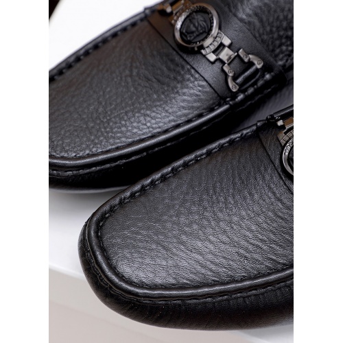 Replica Versace Leather Shoes For Men #917517 $72.00 USD for Wholesale