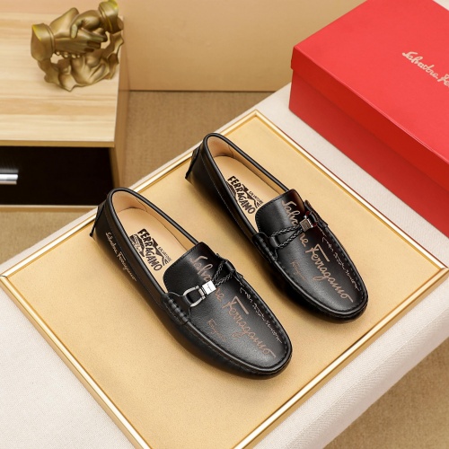 Salvatore Ferragamo Leather Shoes For Men #917526 $72.00 USD, Wholesale Replica Salvatore Ferragamo Leather Shoes