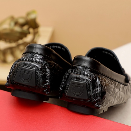 Replica Salvatore Ferragamo Leather Shoes For Men #917527 $72.00 USD for Wholesale
