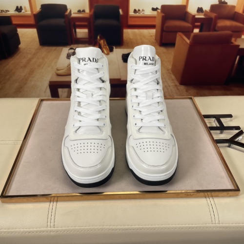 Replica Prada High Tops Shoes For Men #917544 $112.00 USD for Wholesale