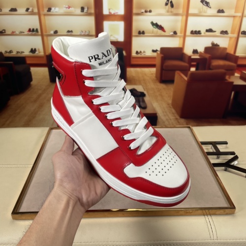 Replica Prada High Tops Shoes For Men #917546 $112.00 USD for Wholesale