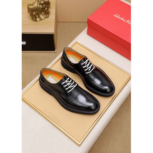 Salvatore Ferragamo Leather Shoes For Men #917554 $96.00 USD, Wholesale Replica Salvatore Ferragamo Leather Shoes