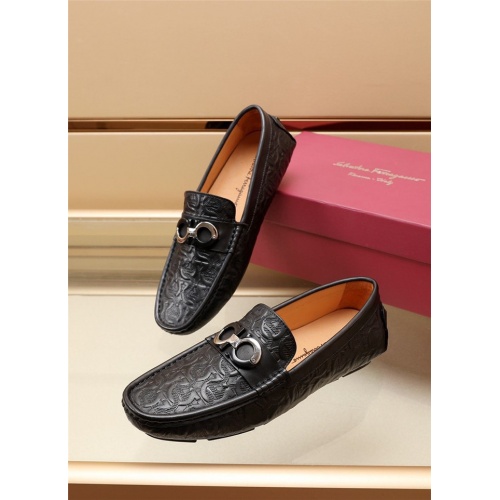 Ferragamo Salvatore FS Leather Shoes For Men #917816