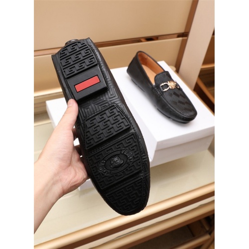 Replica Versace Leather Shoes For Men #917832 $80.00 USD for Wholesale
