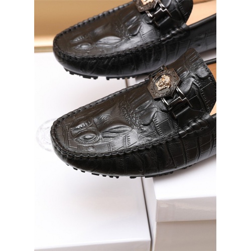 Replica Versace Leather Shoes For Men #917833 $80.00 USD for Wholesale