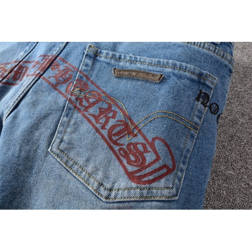 Replica Chrome Hearts Jeans For Men #917944 $66.00 USD for Wholesale