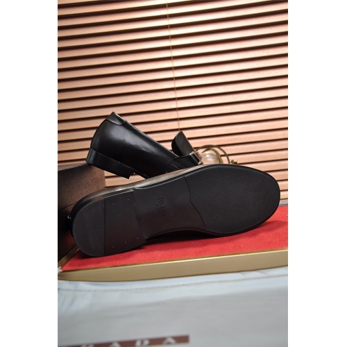 Replica Prada Leather Shoes For Men #917976 $98.00 USD for Wholesale