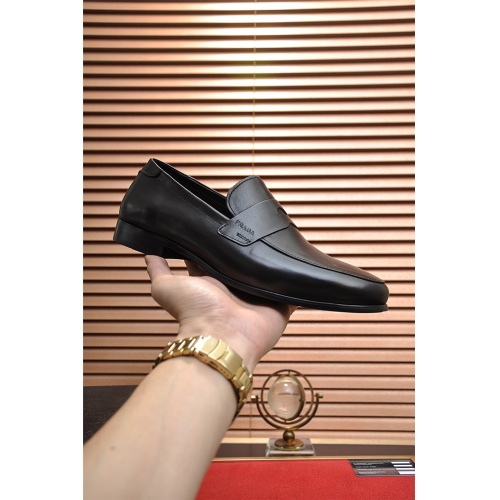 Replica Prada Leather Shoes For Men #917978 $98.00 USD for Wholesale