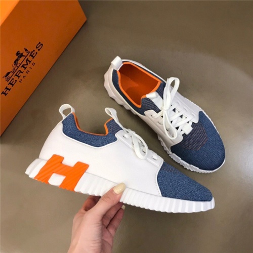 Replica Hermes Casual Shoes For Men #918007 $85.00 USD for Wholesale