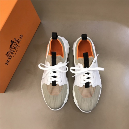 Replica Hermes Casual Shoes For Men #918008 $85.00 USD for Wholesale