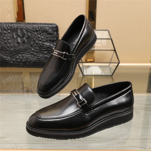 Prada Leather Shoes For Men #918186 $92.00 USD, Wholesale Replica Prada Leather Shoes