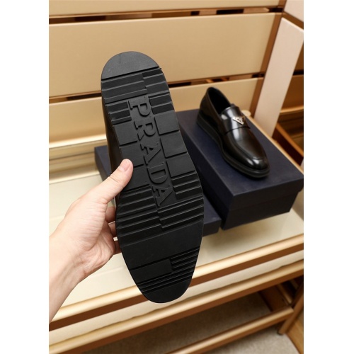 Replica Prada Leather Shoes For Men #918189 $92.00 USD for Wholesale