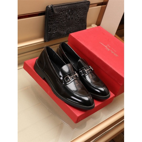 Ferragamo Salvatore FS Leather Shoes For Men #918193