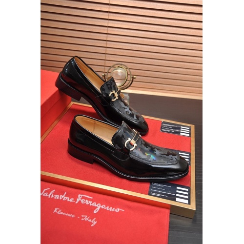 Salvatore Ferragamo Leather Shoes For Men #918769 $98.00 USD, Wholesale Replica Salvatore Ferragamo Leather Shoes