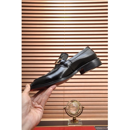 Replica Salvatore Ferragamo Leather Shoes For Men #918769 $98.00 USD for Wholesale
