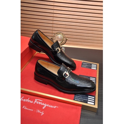 Salvatore Ferragamo Leather Shoes For Men #918770 $98.00 USD, Wholesale Replica Salvatore Ferragamo Leather Shoes