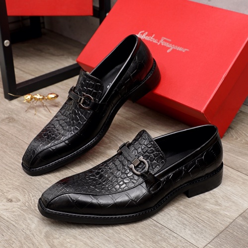 Salvatore Ferragamo Leather Shoes For Men #918873 $80.00 USD, Wholesale Replica Salvatore Ferragamo Leather Shoes