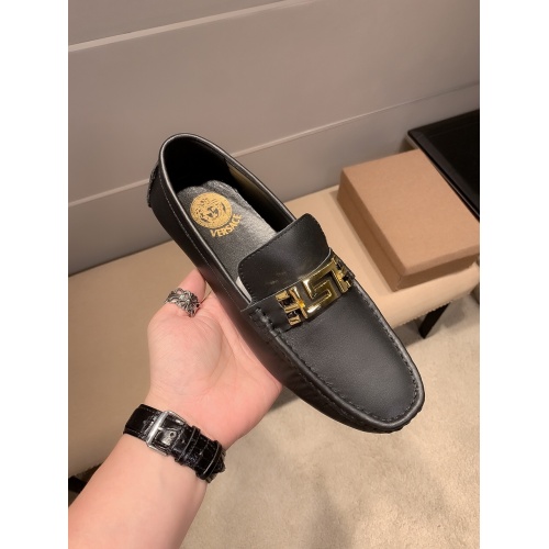 Replica Versace Leather Shoes For Men #919261 $72.00 USD for Wholesale