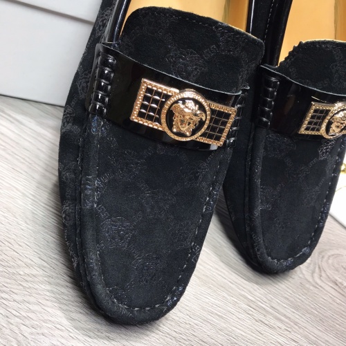 Replica Versace Leather Shoes For Men #919283 $68.00 USD for Wholesale