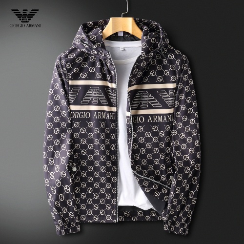 Armani Jackets Long Sleeved For Men #919350 $61.00 USD, Wholesale Replica Armani Jackets