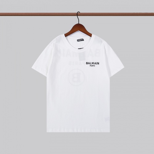Replica Balmain T-Shirts Short Sleeved For Men #919370 $29.00 USD for Wholesale